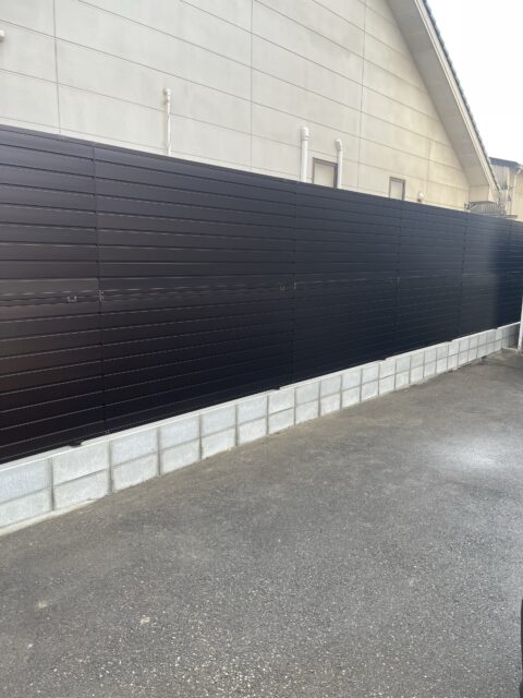 山口県周南市工場目隠しフェンス新設工事