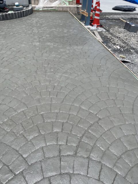 下松市住宅外構アプローチ